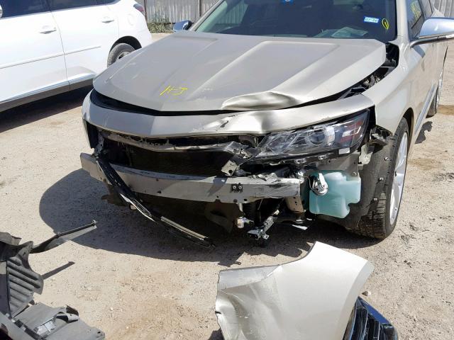 2G1155S35E9253251 - 2014 CHEVROLET IMPALA LTZ GOLD photo 9