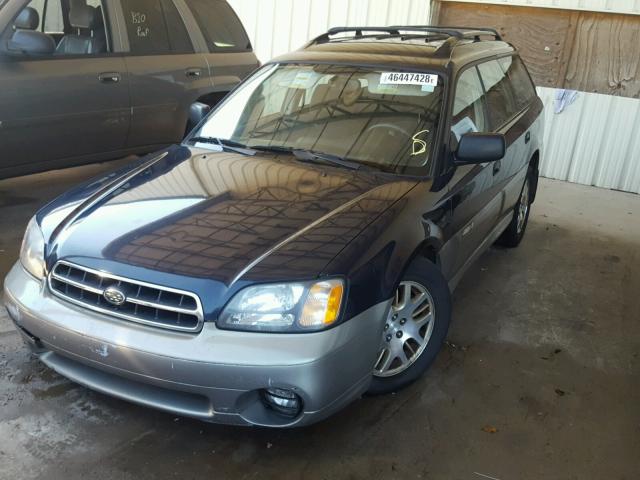 4S3BH665217608490 - 2001 SUBARU LEGACY OUT BLUE photo 2