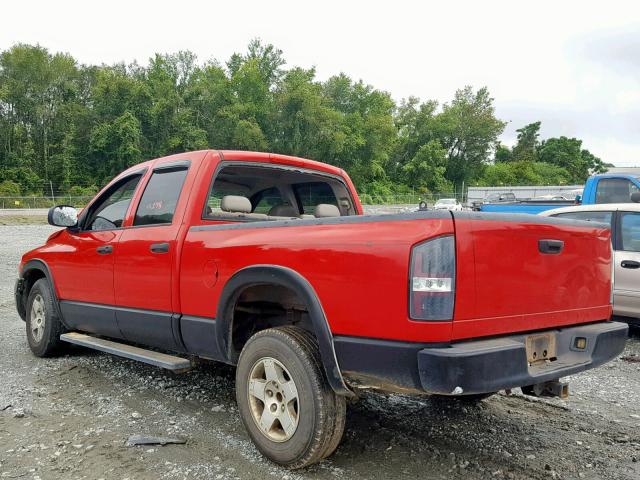 1D7HA18D24S641776 - 2004 DODGE RAM 1500 S RED photo 3