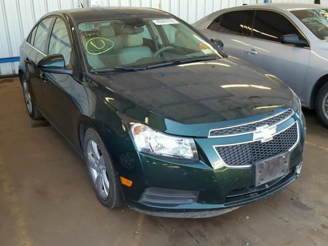 1G1P75SZ2E7384860 - 2014 CHEVROLET CRUZE GREEN photo 1