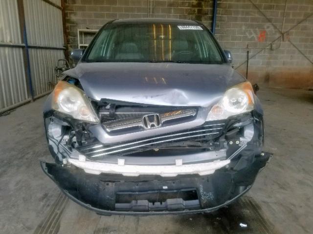 JHLRE38748C020910 - 2008 HONDA CR-V EXL BLUE photo 9