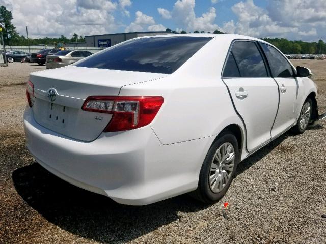 4T1BF1FK4CU526484 - 2012 TOYOTA CAMRY BASE WHITE photo 4