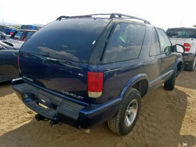 1GNCS18X13K124146 - 2003 CHEVROLET BLAZER BLUE photo 4