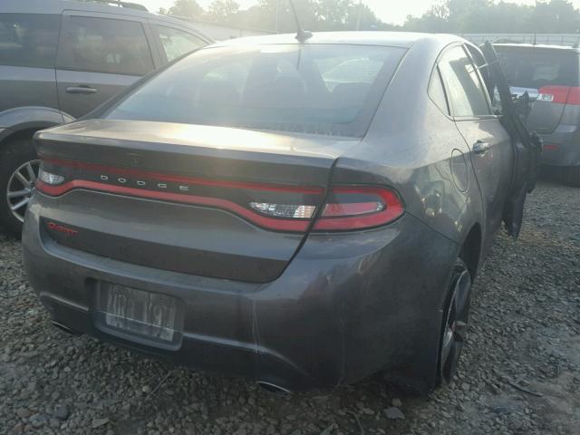 1C3CDFBB8FD173449 - 2015 DODGE DART SXT GRAY photo 4