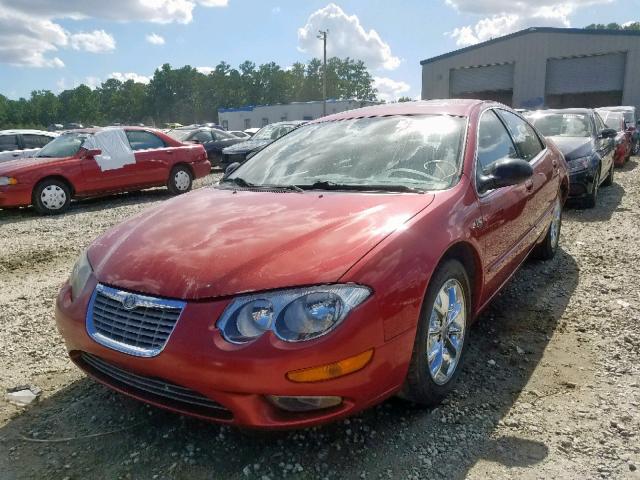 2C3AE66G74H698643 - 2004 CHRYSLER 300M RED photo 2