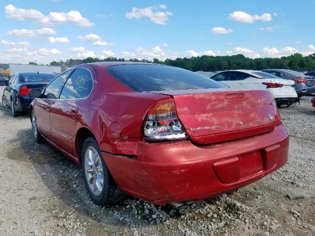 2C3AE66G74H698643 - 2004 CHRYSLER 300M RED photo 3