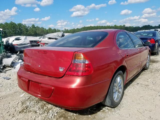 2C3AE66G74H698643 - 2004 CHRYSLER 300M RED photo 4