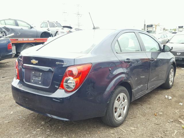 1G1JA5SHXF4104975 - 2015 CHEVROLET SONIC LS 蓝色 照片 4