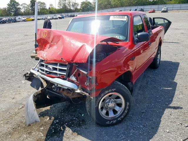 1FTYR14V61PB31480 - 2001 FORD RANGER SUP RED photo 2