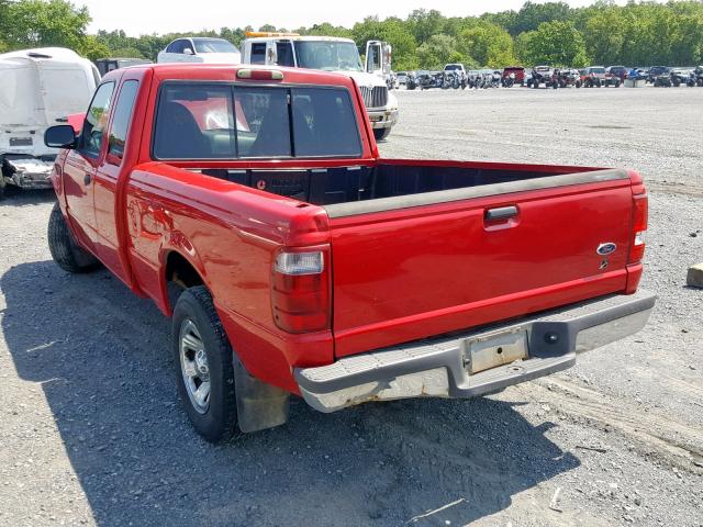 1FTYR14V61PB31480 - 2001 FORD RANGER SUP RED photo 3