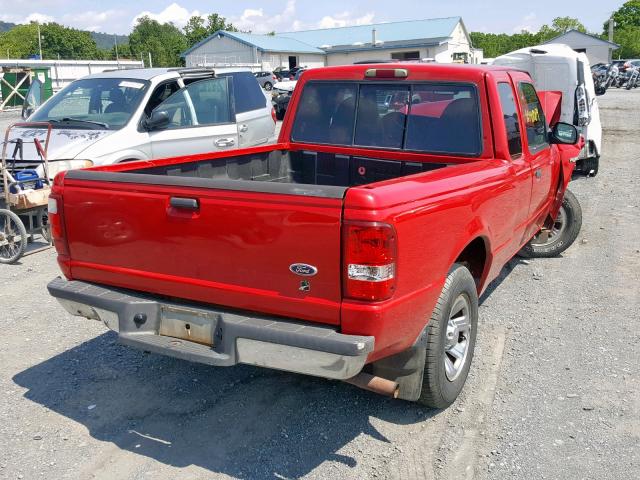 1FTYR14V61PB31480 - 2001 FORD RANGER SUP RED photo 4