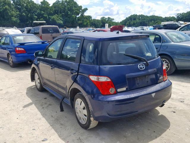 JTKKT624160152843 - 2006 TOYOTA SCION XA BLUE photo 3