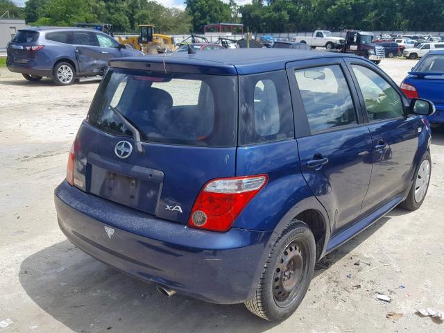 JTKKT624160152843 - 2006 TOYOTA SCION XA BLUE photo 4