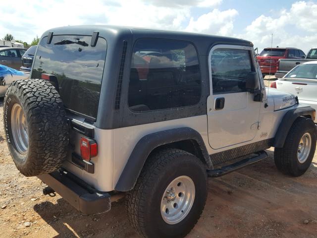 1J4FA39S55P369880 - 2005 JEEP WRANGLER X SILVER photo 4