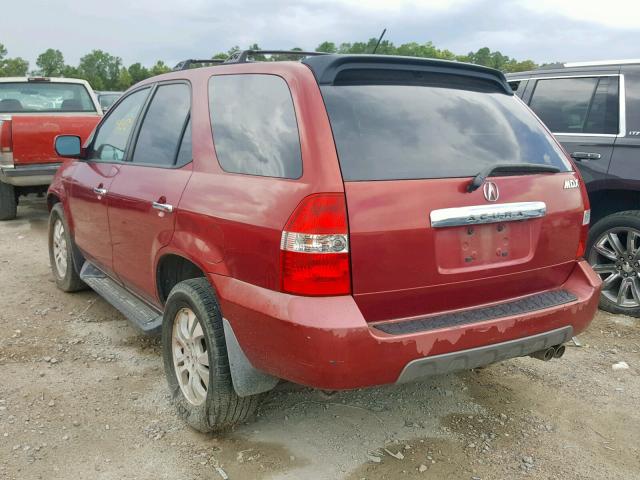 2HNYD18893H526774 - 2003 ACURA MDX TOURIN MAROON photo 3