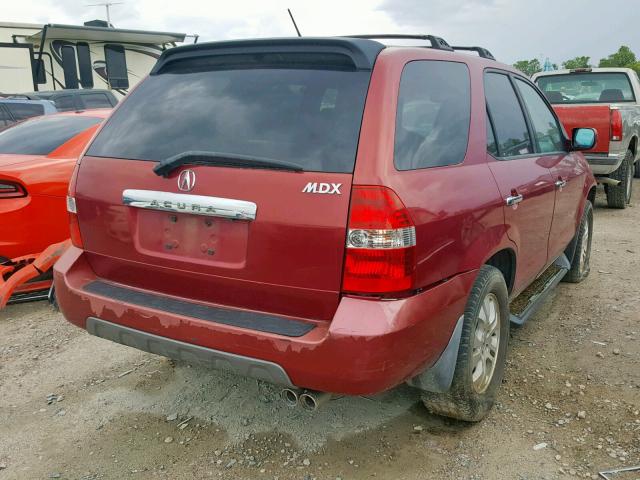 2HNYD18893H526774 - 2003 ACURA MDX TOURIN MAROON photo 4