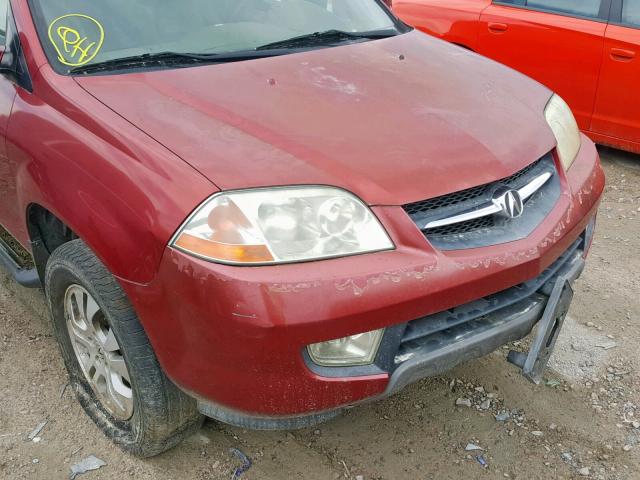 2HNYD18893H526774 - 2003 ACURA MDX TOURIN MAROON photo 9