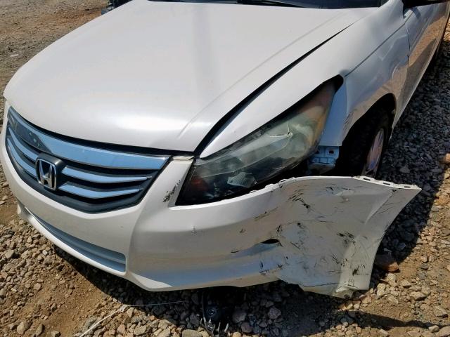 1HGCP3F87BA000194 - 2011 HONDA ACCORD EXL WHITE photo 9