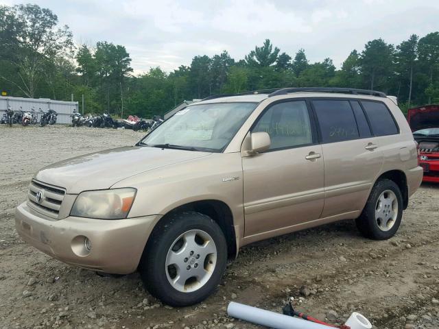 JTEEP21A640018041 - 2004 TOYOTA HIGHLANDER TAN photo 2