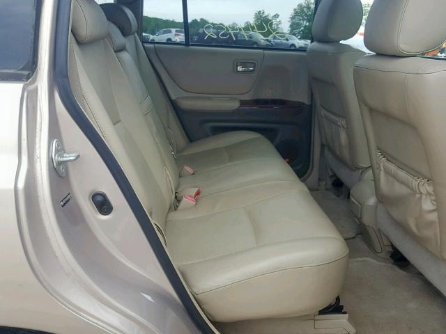 JTEEP21A640018041 - 2004 TOYOTA HIGHLANDER TAN photo 6