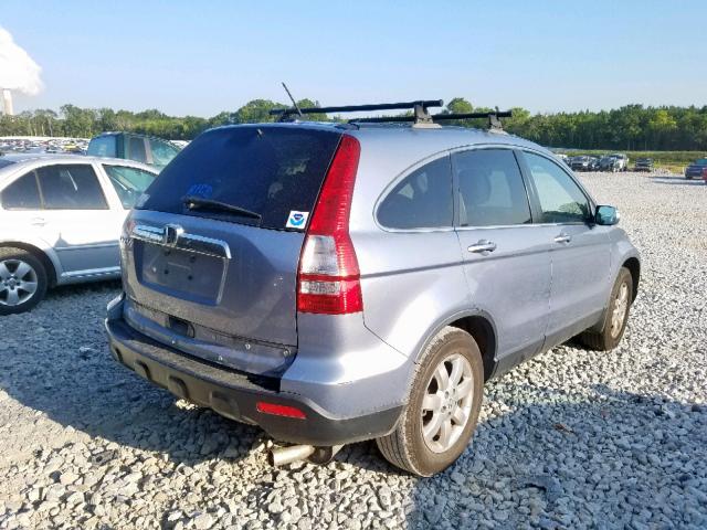 JHLRE38767C045595 - 2007 HONDA CR-V EXL BLUE photo 4