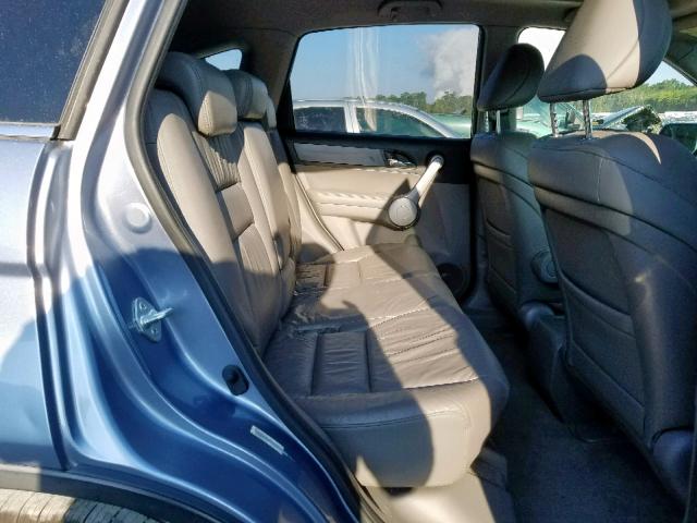 JHLRE38767C045595 - 2007 HONDA CR-V EXL BLUE photo 6