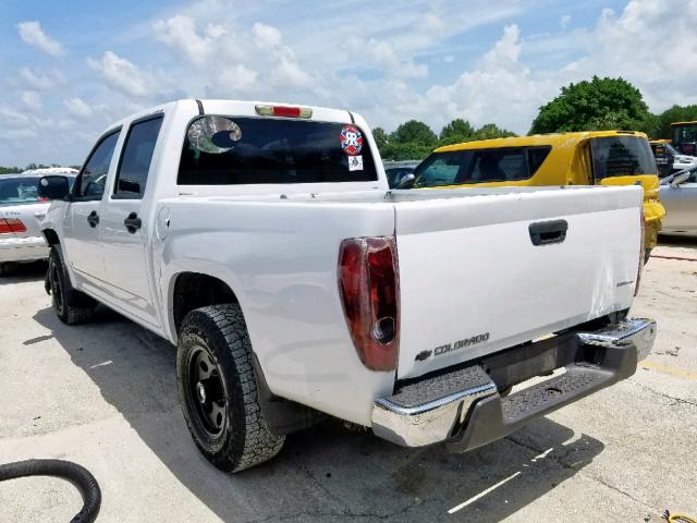 1GCCS136868279074 - 2006 CHEVROLET COLORADO WHITE photo 3