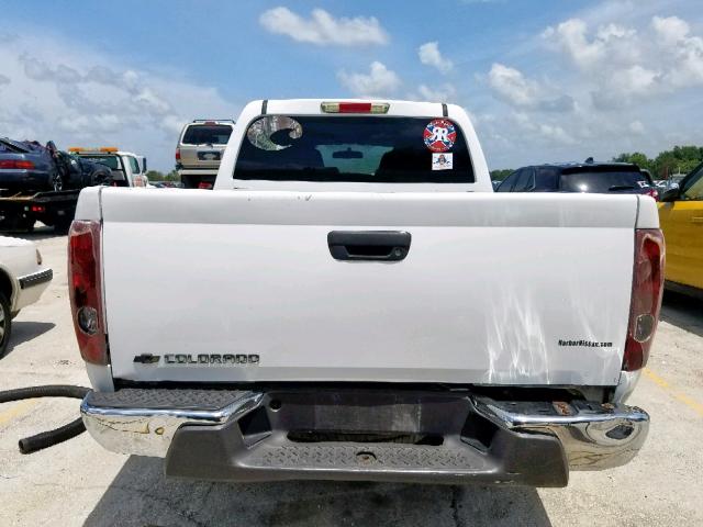 1GCCS136868279074 - 2006 CHEVROLET COLORADO WHITE photo 9