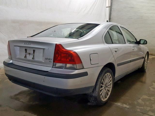 YV1RS53D822109448 - 2002 VOLVO S60 T5 SILVER photo 4