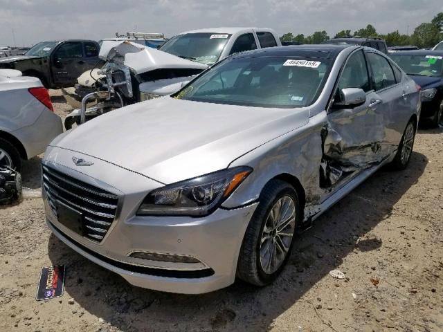 KMHGN4JE6HU176875 - 2017 GENESIS G80 BASE SILVER photo 2