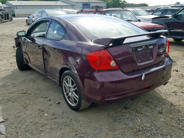 JTKDE177960111904 - 2006 TOYOTA SCION TC მუქწითელი ფოტო 3