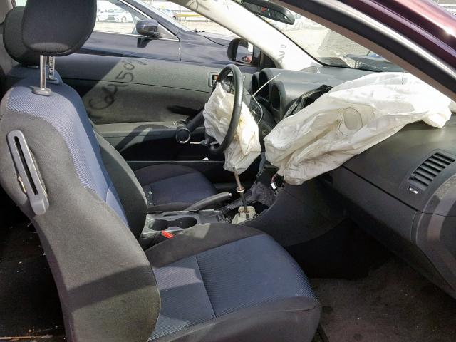 JTKDE177960111904 - 2006 TOYOTA SCION TC მუქწითელი ფოტო 5