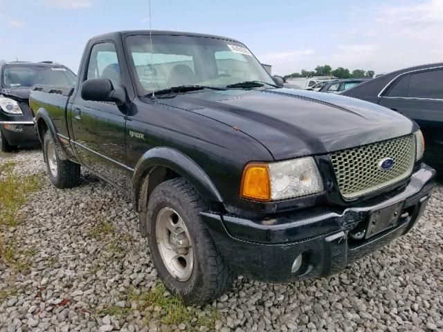 1FTYR11E31PB64764 - 2001 FORD RANGER BLACK photo 1