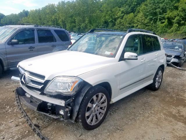 WDCGG8HB7AF371700 - 2010 MERCEDES-BENZ GLK 350 4M WHITE photo 2