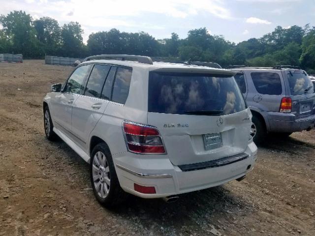 WDCGG8HB7AF371700 - 2010 MERCEDES-BENZ GLK 350 4M WHITE photo 3