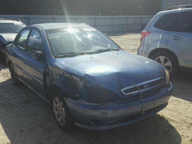 KNADC123726159181 - 2002 KIA RIO BLUE photo 1