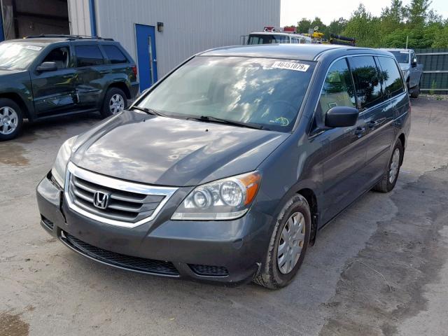 5FNRL38228B081506 - 2008 HONDA ODYSSEY LX GRAY photo 2