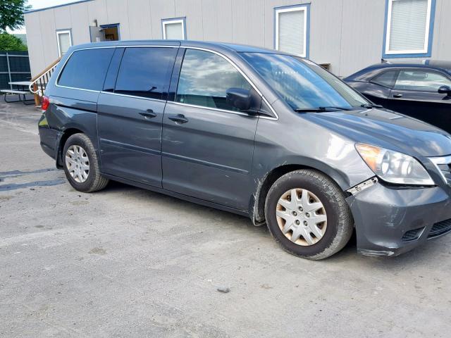 5FNRL38228B081506 - 2008 HONDA ODYSSEY LX GRAY photo 9