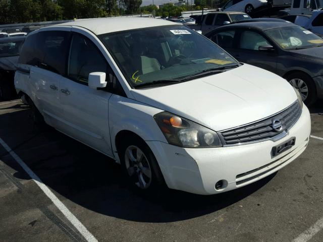 5N1BV28U09N103718 - 2009 NISSAN QUEST S WHITE photo 1