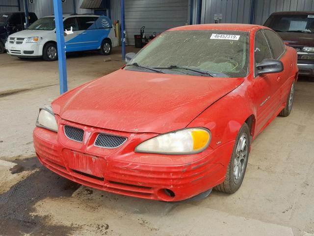 1G2NF52E7YM801141 - 2000 PONTIAC GRAND AM S RED photo 2