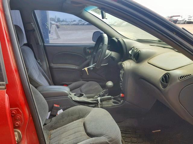 1G2NF52E7YM801141 - 2000 PONTIAC GRAND AM S RED photo 5