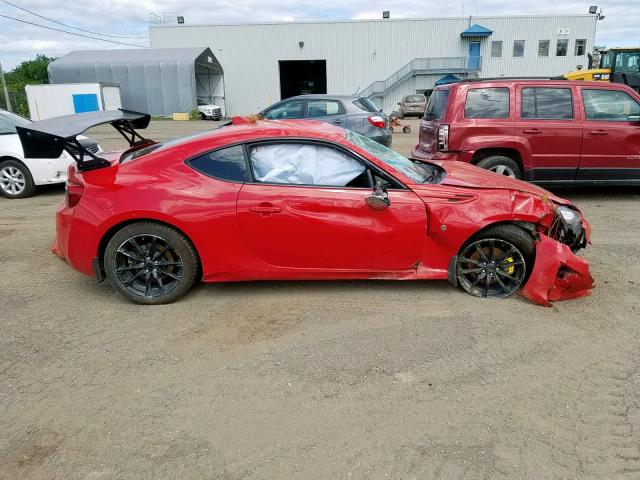 JF1ZNAA15H9700292 - 2017 TOYOTA 86 BASE RED photo 9