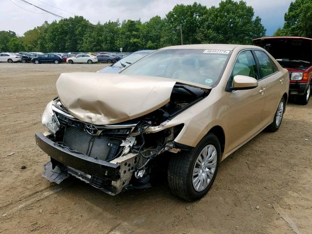 4T1BF1FK7CU002164 - 2012 TOYOTA CAMRY BASE GOLD photo 2