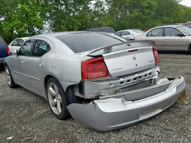 2B3KA73W67H652028 - 2007 DODGE CHARGER SR SILVER photo 3