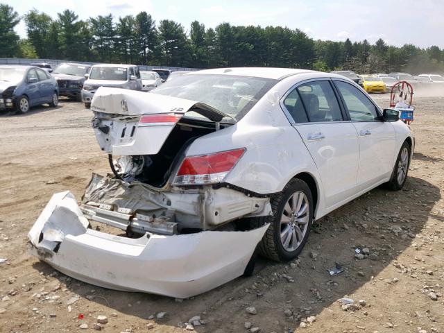 1HGCP3F81CA005778 - 2012 HONDA ACCORD EXL WHITE photo 4