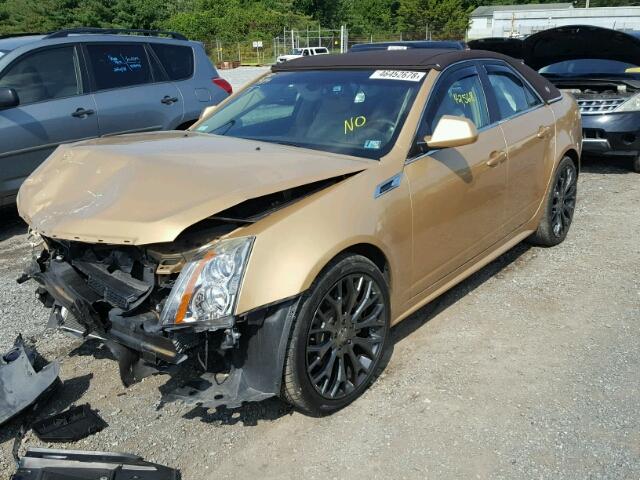 1G6DE5E57D0134839 - 2013 CADILLAC CTS LUXURY GOLD photo 2