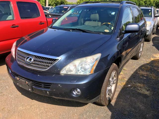 JTJHW31U572032281 - 2007 LEXUS RX 400H BLUE photo 2