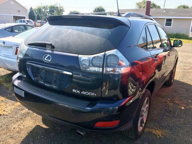 JTJHW31U572032281 - 2007 LEXUS RX 400H BLUE photo 4