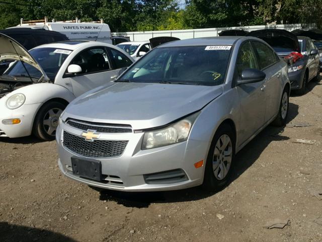 1G1PA5SG2E7228821 - 2014 CHEVROLET CRUZE LS SILVER photo 2