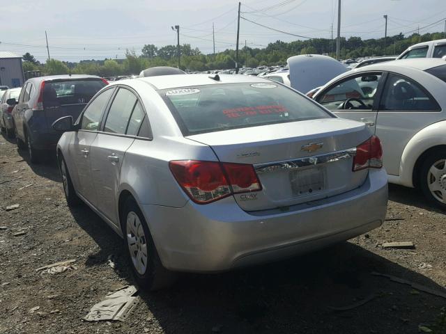 1G1PA5SG2E7228821 - 2014 CHEVROLET CRUZE LS SILVER photo 3